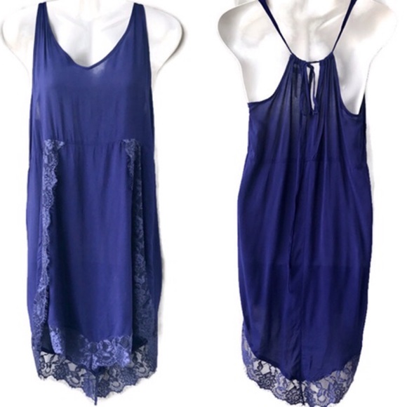 Free People Dresses & Skirts - Free People Intimately Royal Blue Lace Dress, Lrg